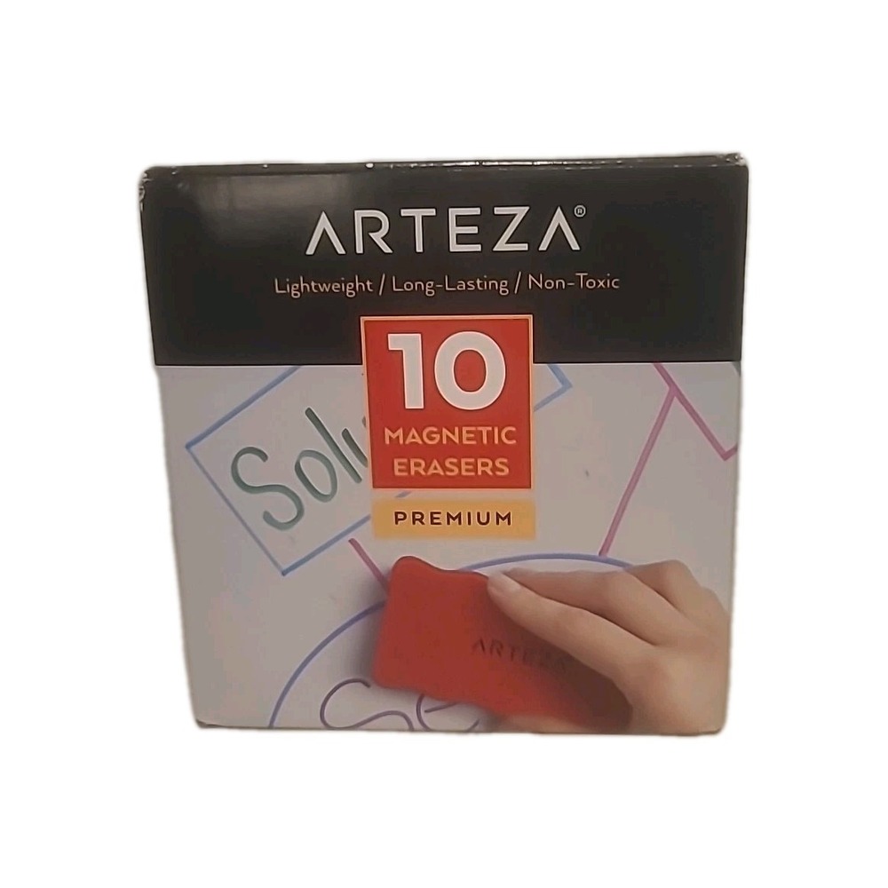 Arteza Magnetic‎ Board Erasers - Set of 10